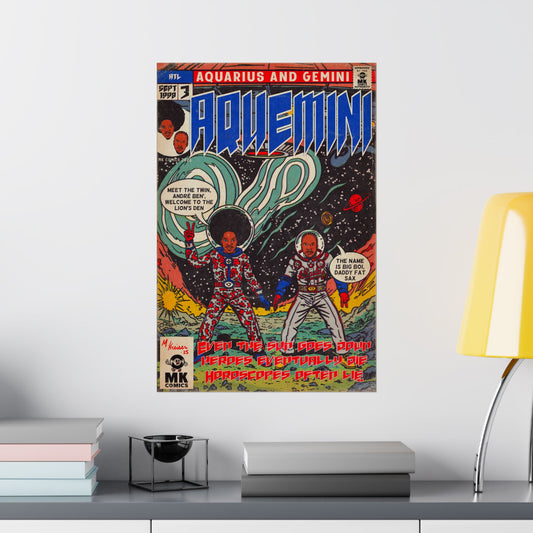Aquemini - Comic Book Art - Matte Vertical Posters