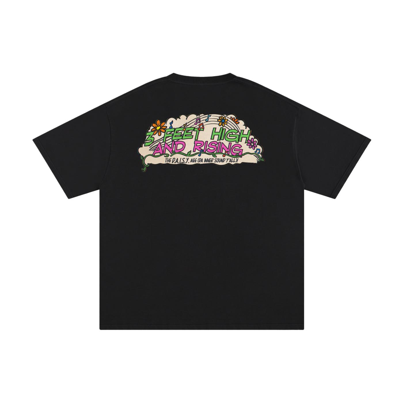 3 Feet High & Rising - Unisex Pure Cotton T-Shirt