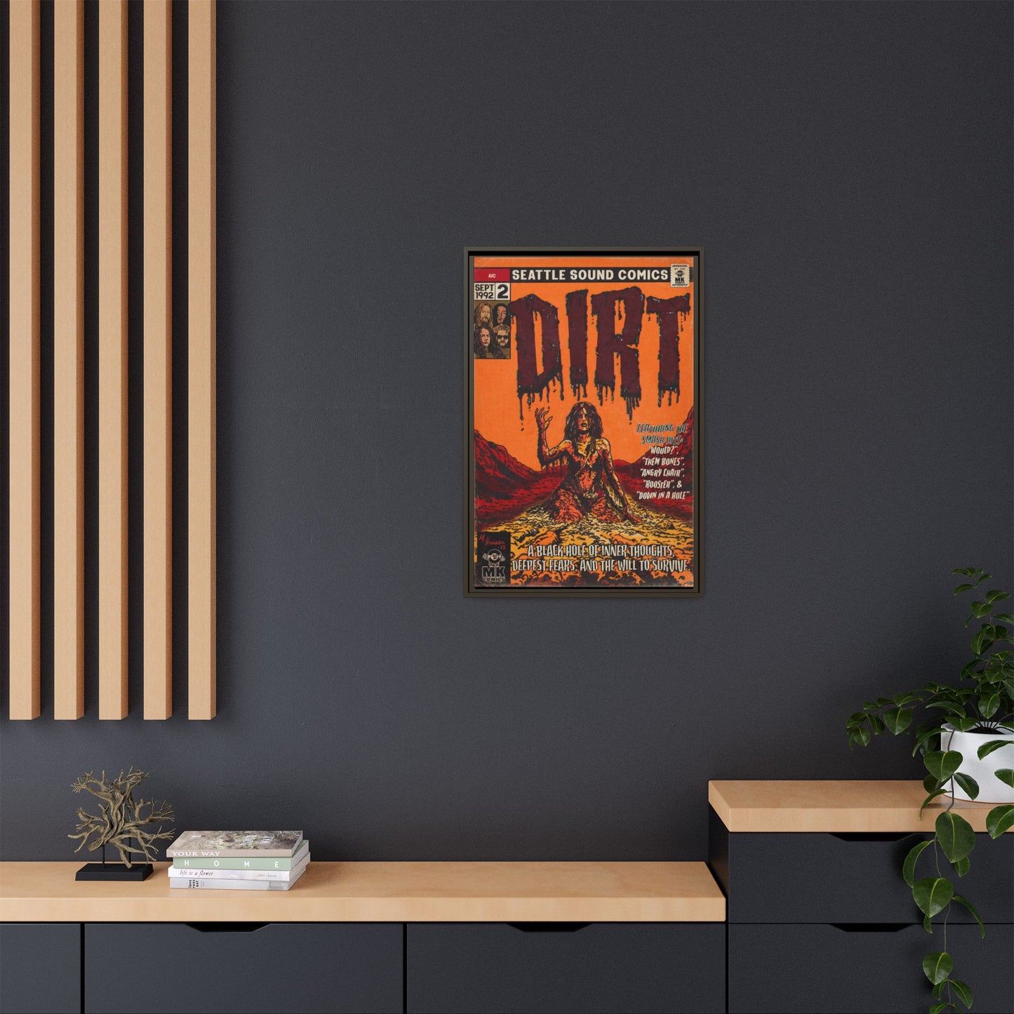 Dirt - Matte Canvas, Framed (Multi-color)