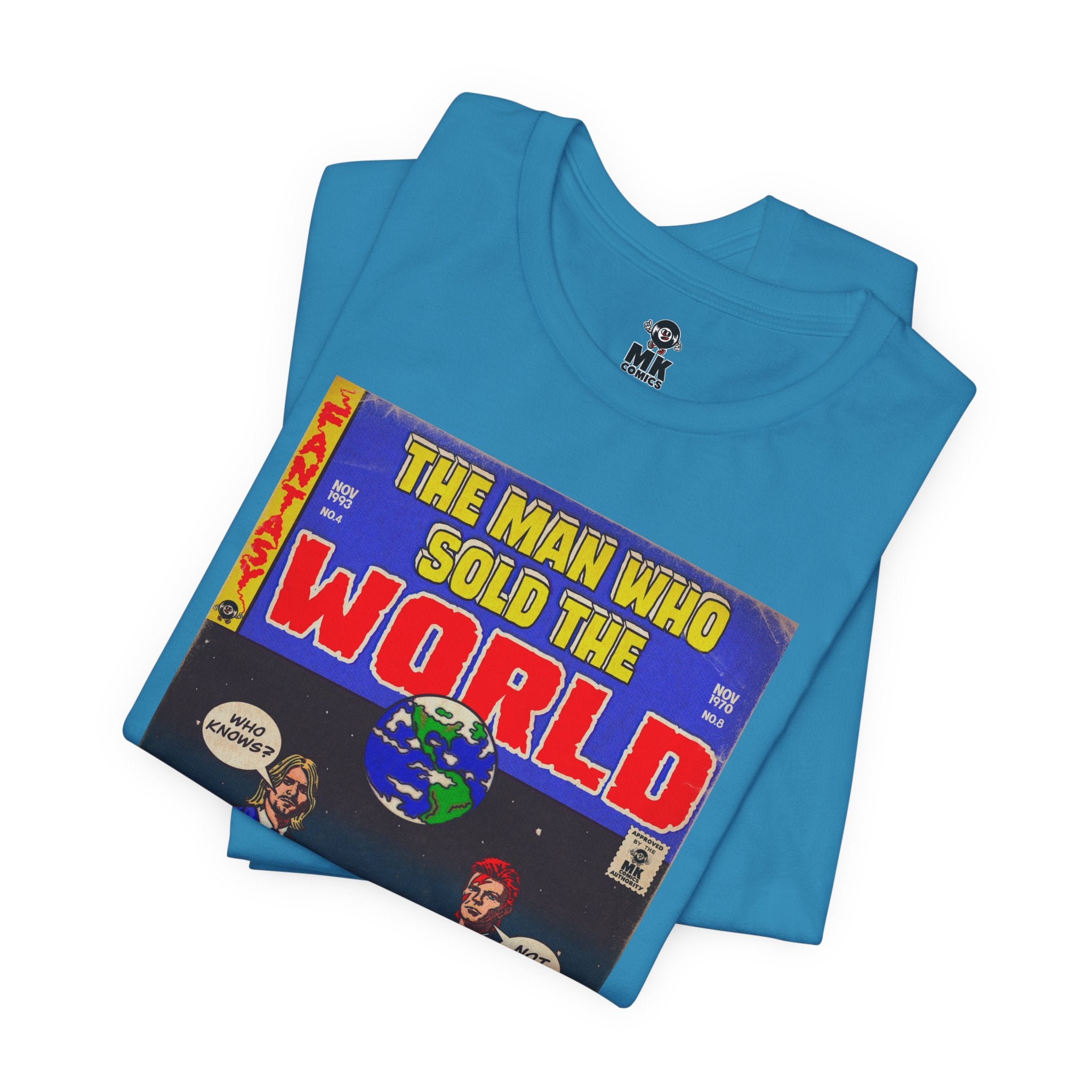 Bowie & Cobain - The Man Who Sold the World - Unisex Jersey Short Sleeve Tee