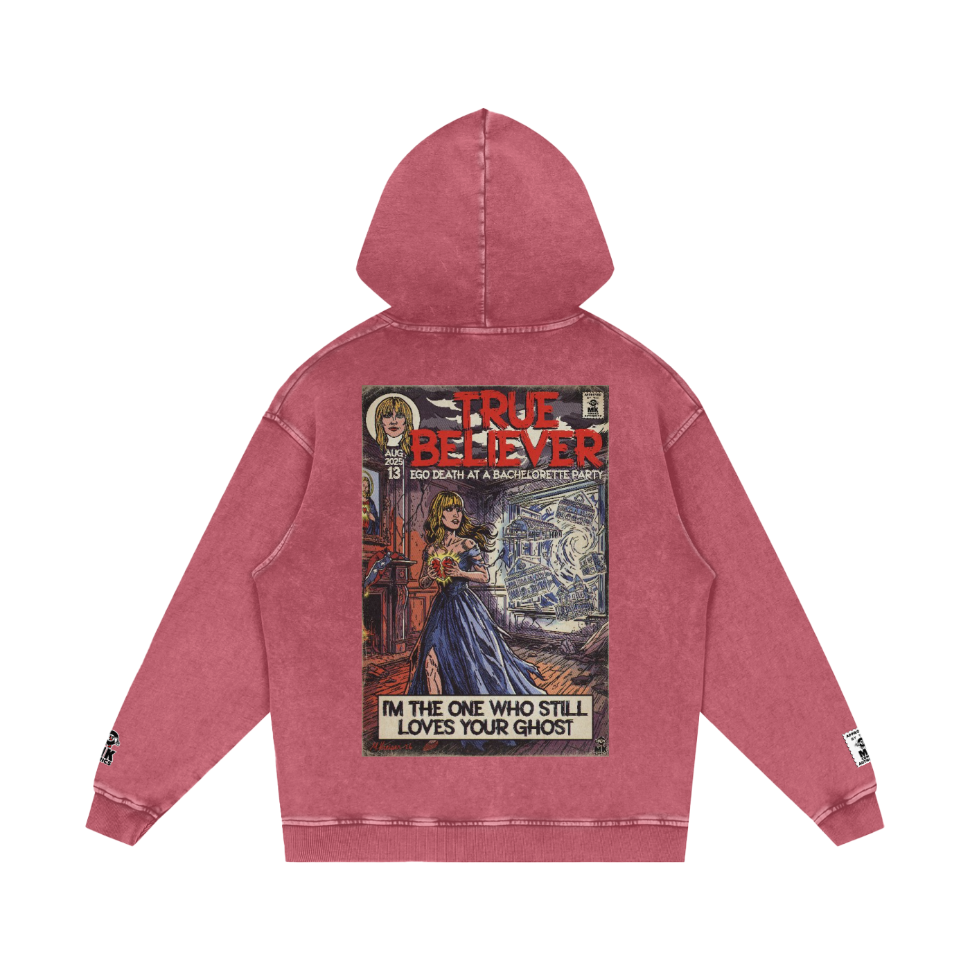 True Believer - Snow Washed Loose Cotton Hoodie