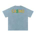 Casino - Snow Washed Oversized Cotton T-Shirt