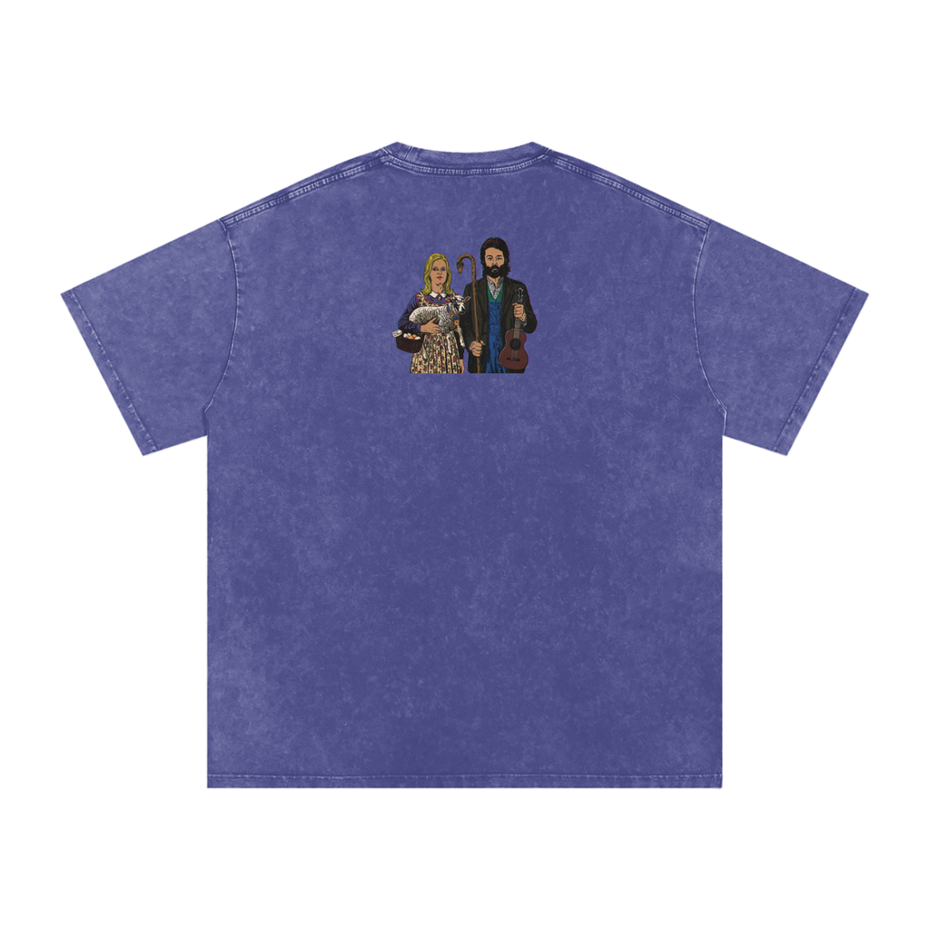 Ram - Snow Washed Oversized Cotton T-Shirt