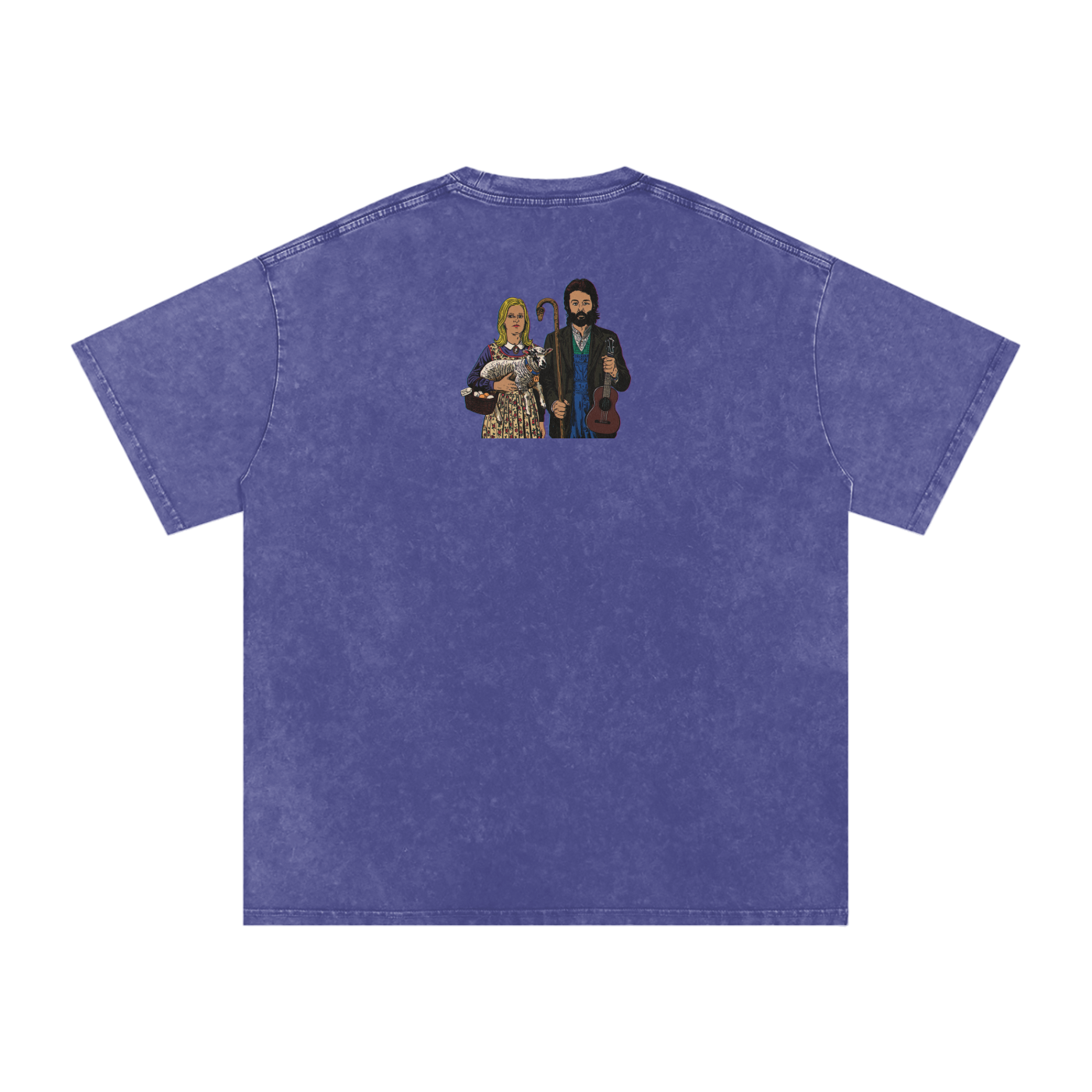 Ram - Snow Washed Oversized Cotton T-Shirt