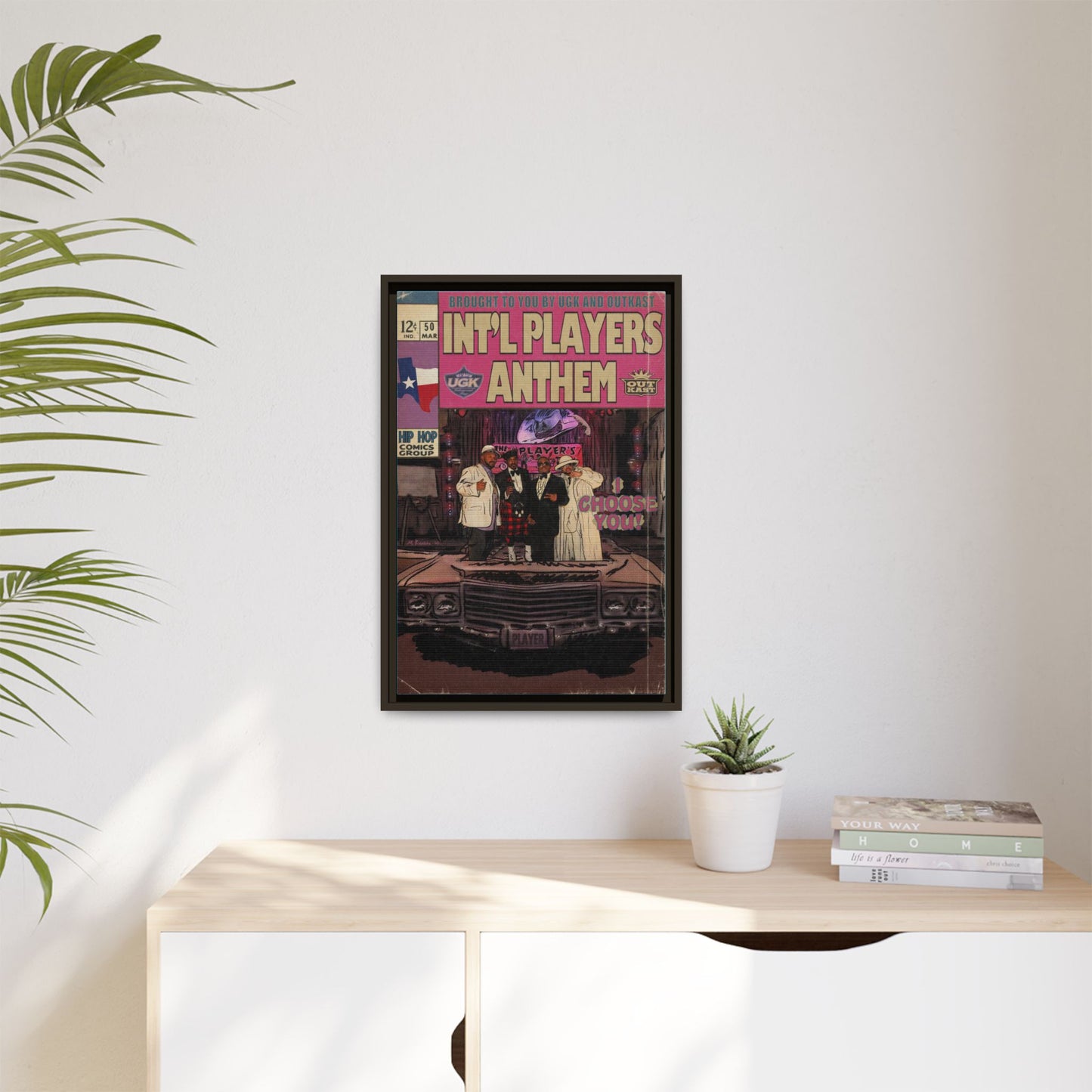 Int’l Players Anthem - Matte Canvas, Framed (Multi-color)