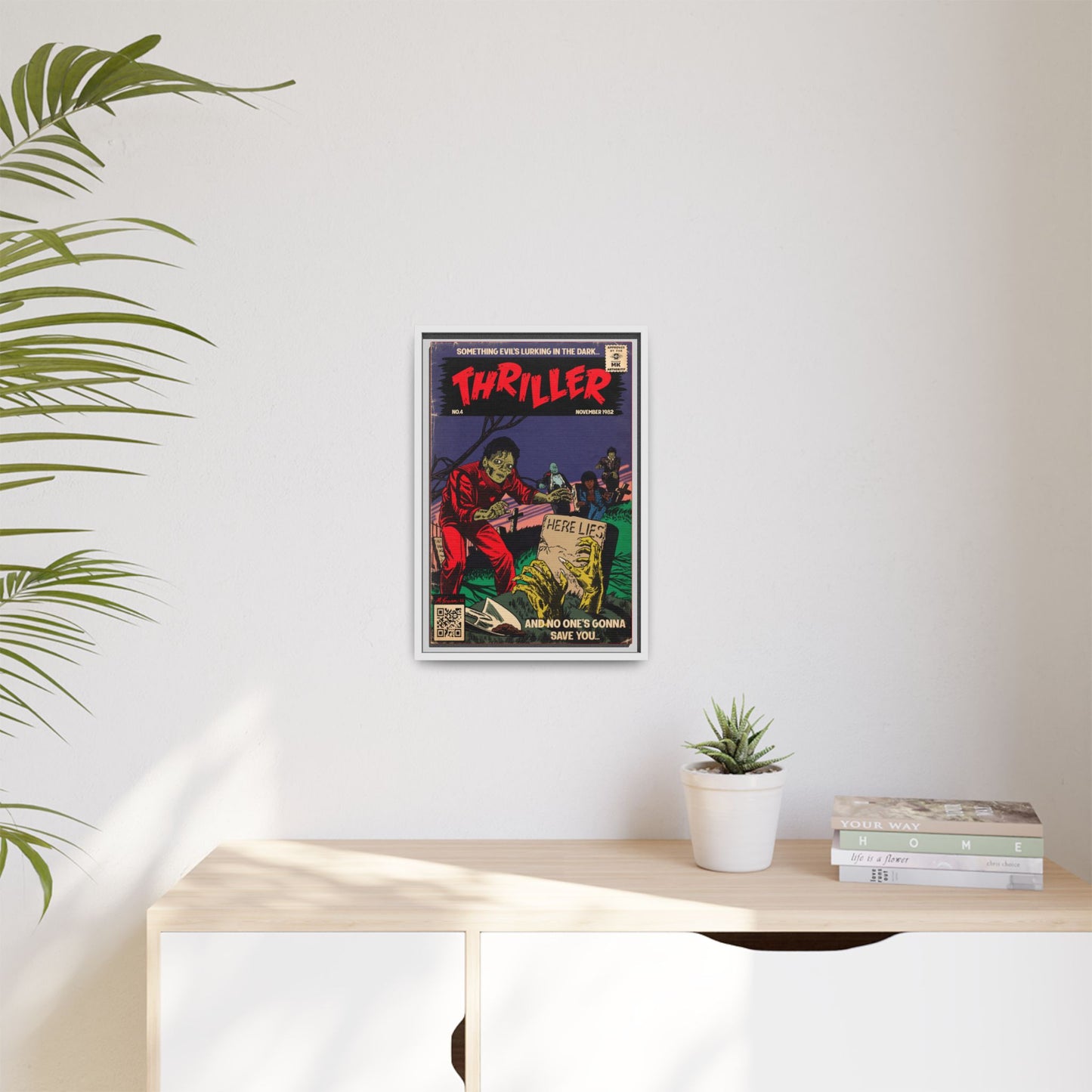 Michael Jackson- Thriller - Gallery Canvas Wraps, Vertical Frame