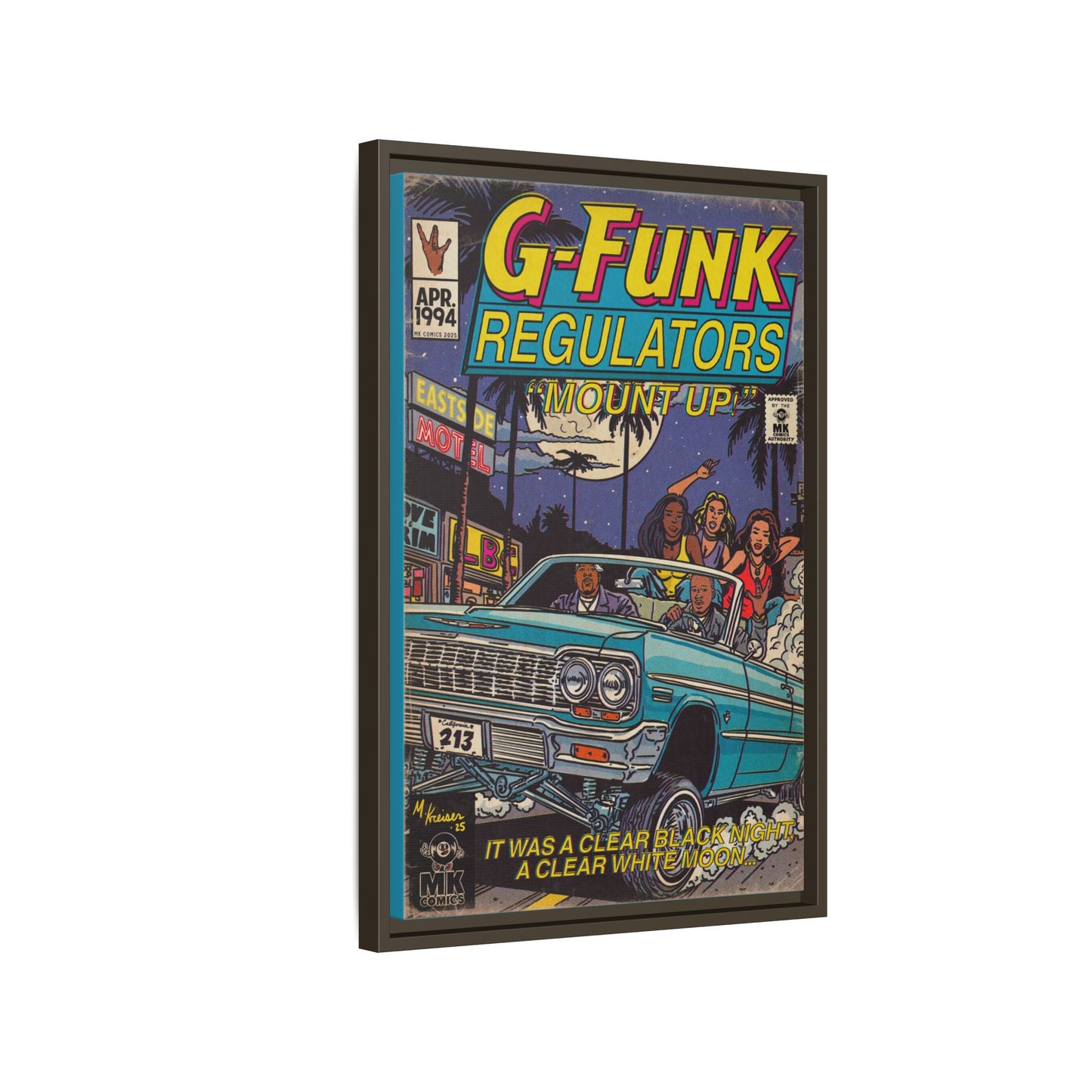 Regulate - Matte Canvas, Framed (Multi-color)