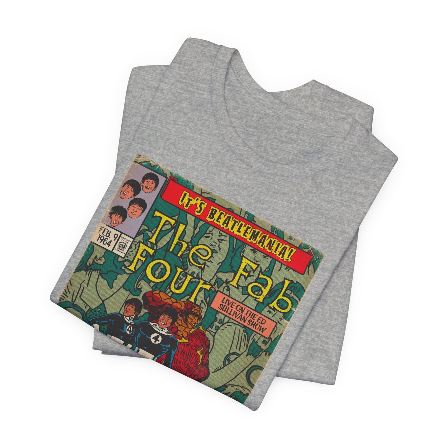 The Beatles - Beatlemania -  Unisex Jersey Short Sleeve Tee