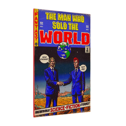 Bowie & Cobain - The Man Who Sold the World - Matte Canvas, Stretched