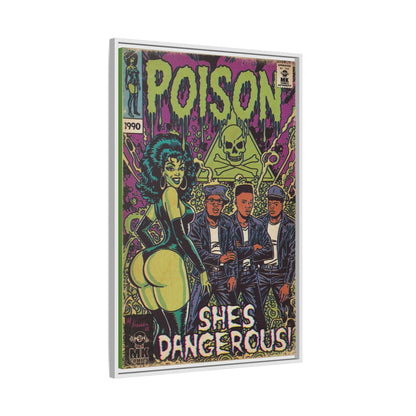 Poison - Matte Canvas, Framed (Multi-color)