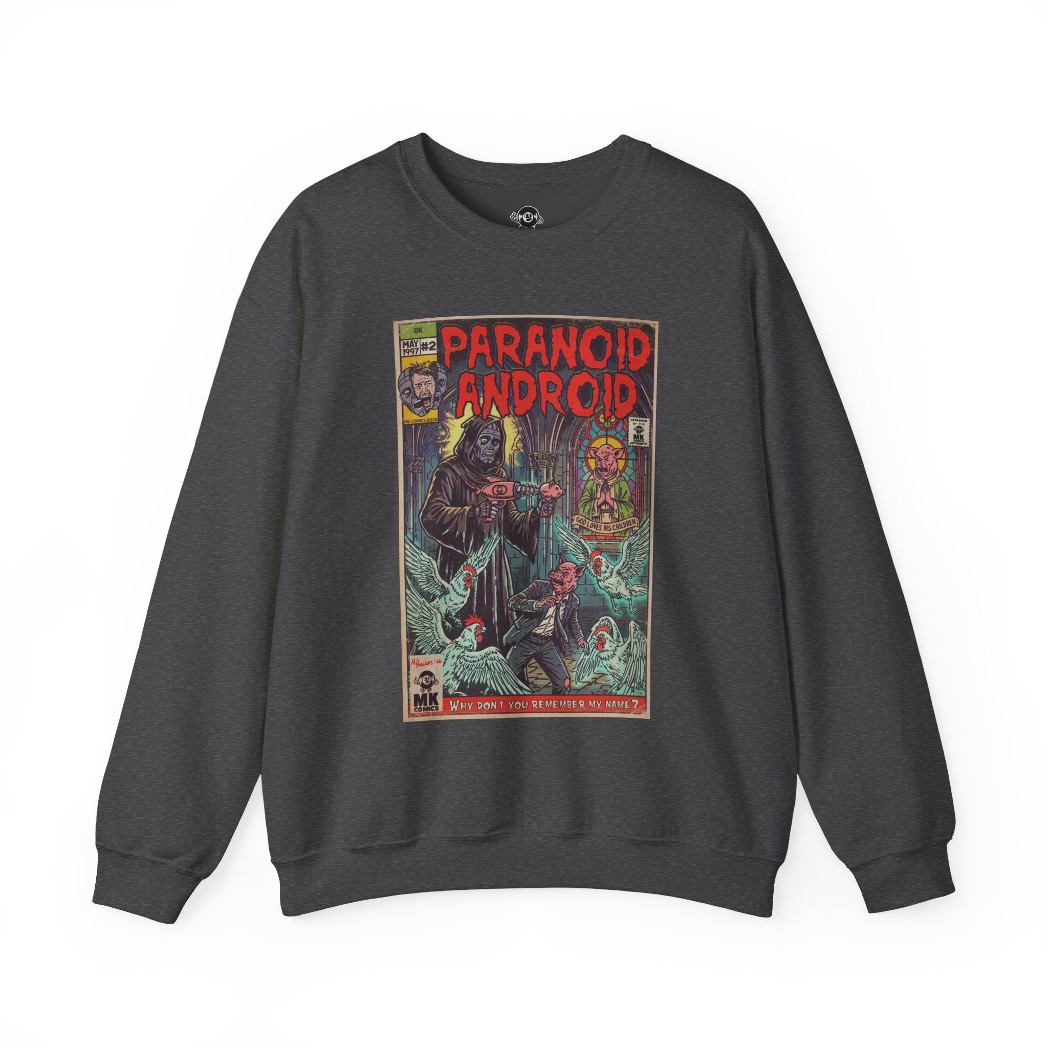 Paranoid Android - Unisex Heavy Blend™ Crewneck Sweatshirt