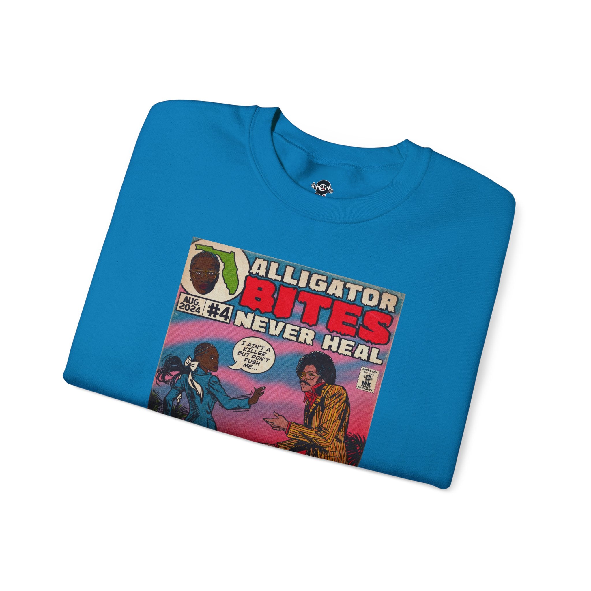 Denial is a River - Alligator Bites - Unisex Heavy Blend™ Crewneck Sweatshirt