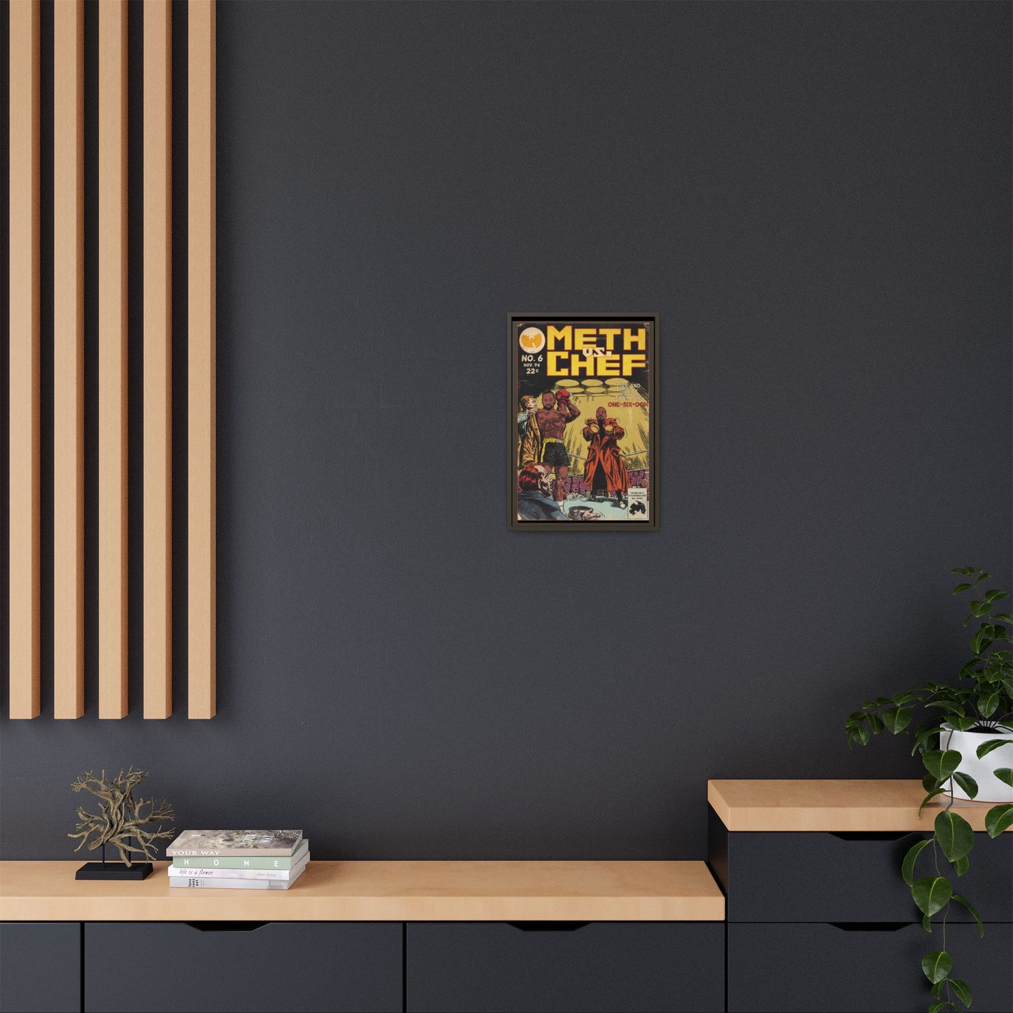 Method Man & Raekwon - Meth vs. Chef - Gallery Canvas Wraps, Vertical Frame