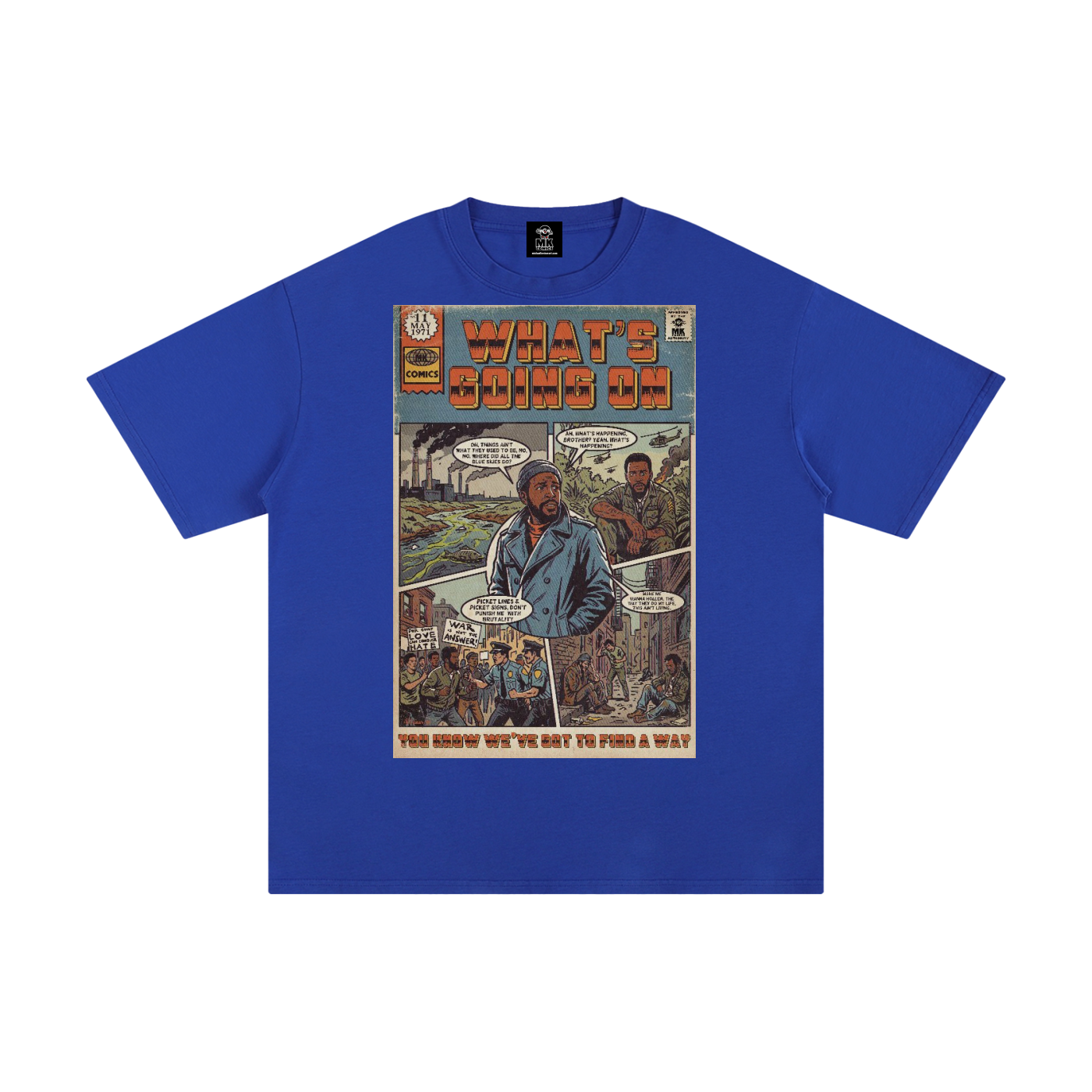 What's Going On - Unisex Pure Cotton T-Shirt
