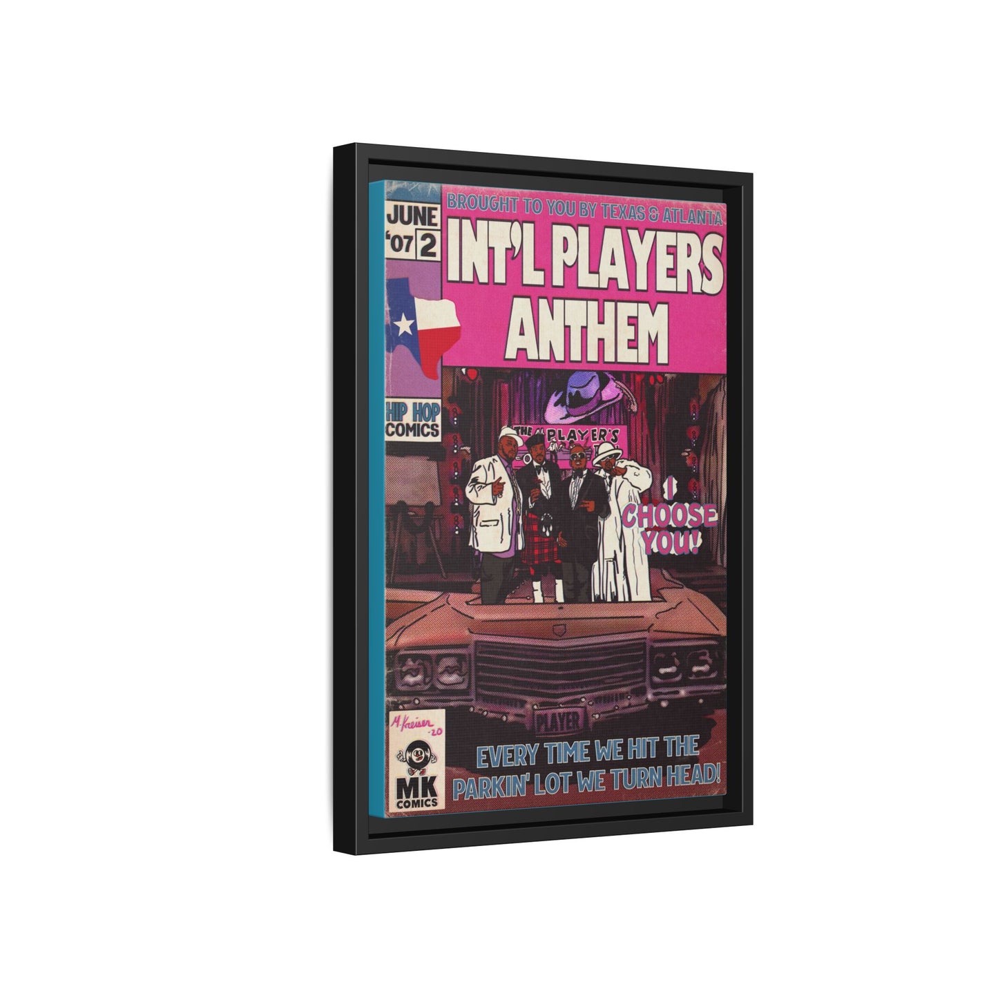 Int’l Players Anthem - Matte Canvas, Framed (Multi-color)
