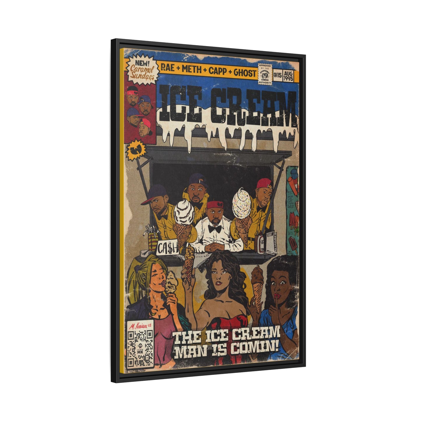 Raekwon- Ice Cream - Gallery Canvas Wraps, Vertical Frame