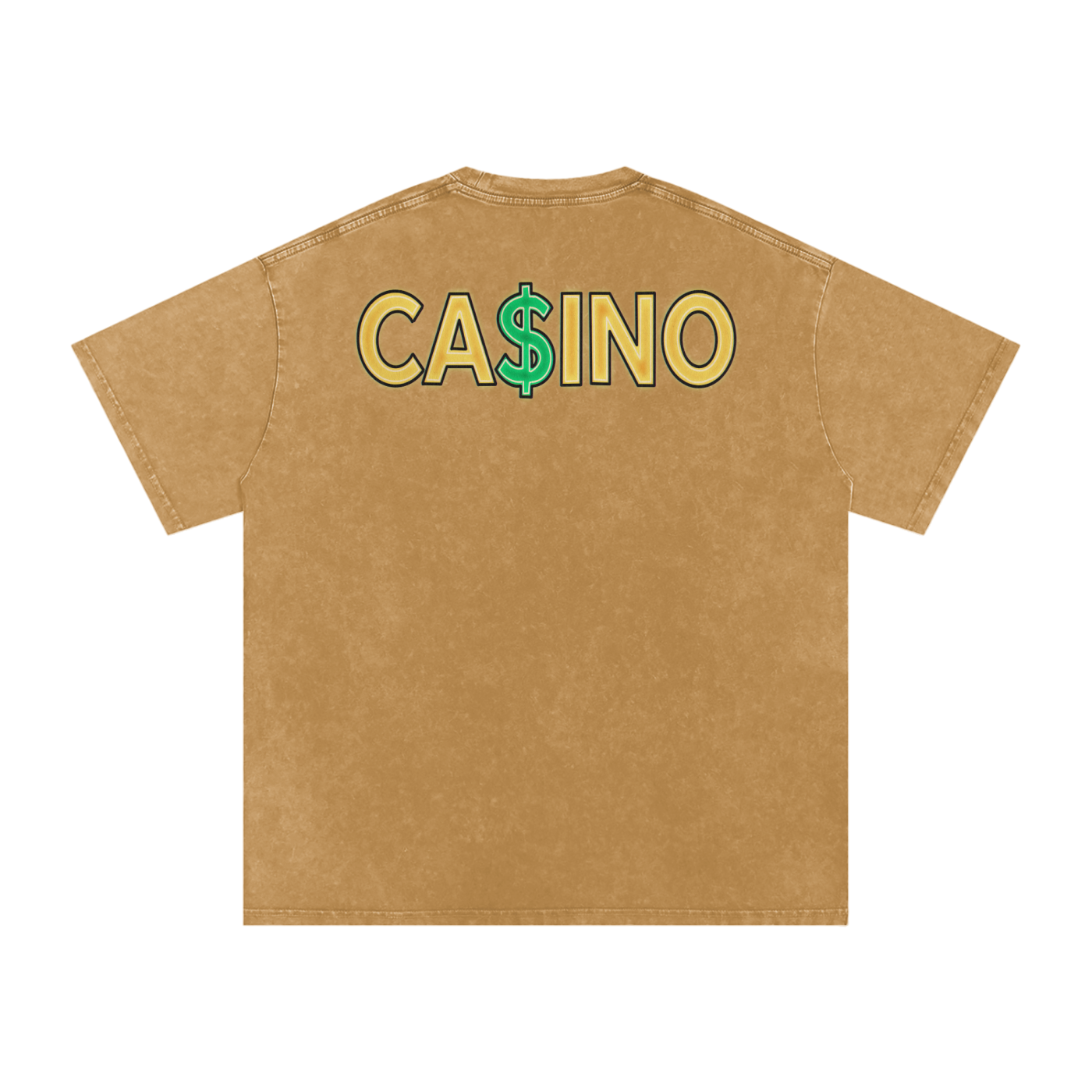 Casino - Snow Washed Oversized Cotton T-Shirt