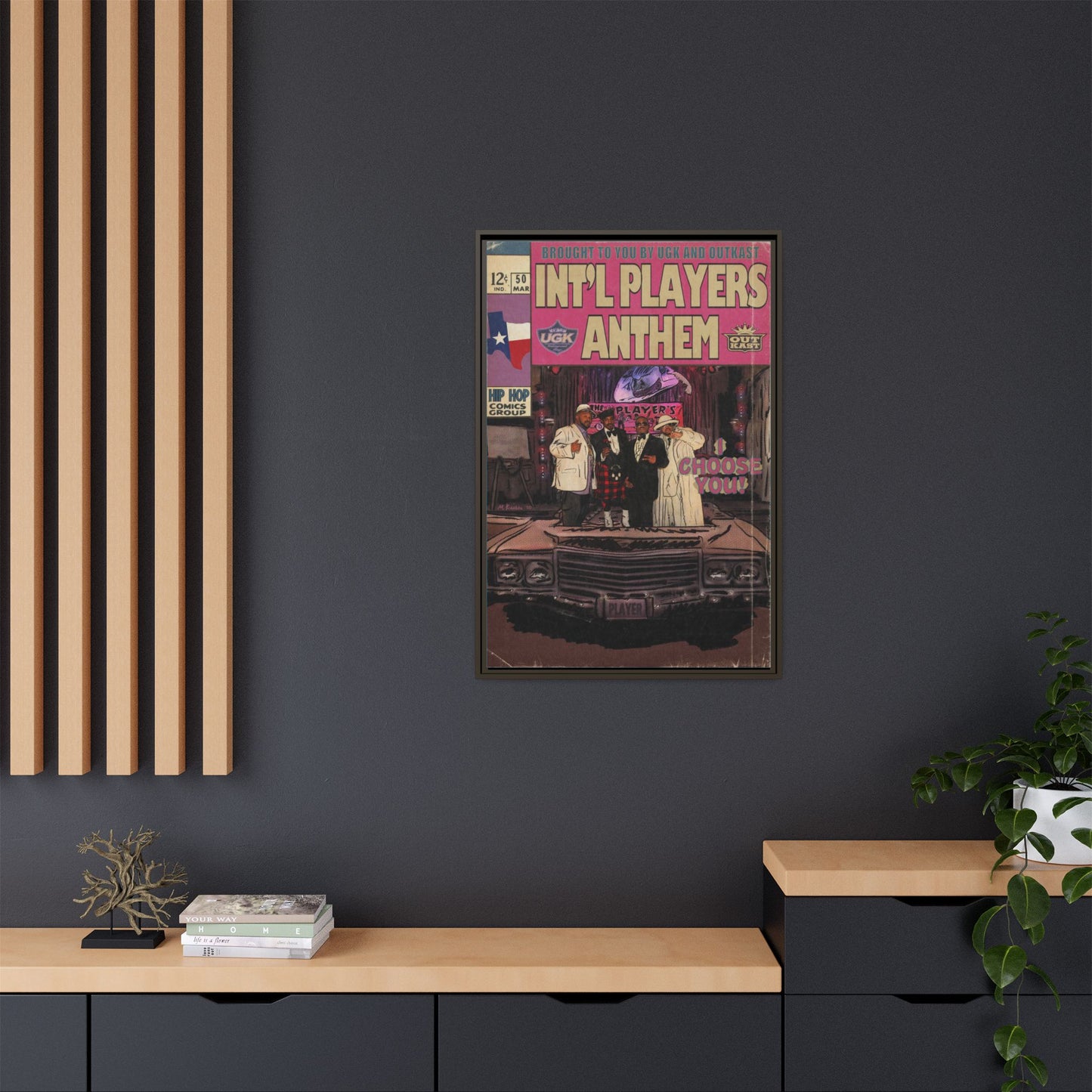 Int’l Players Anthem - Matte Canvas, Framed (Multi-color)