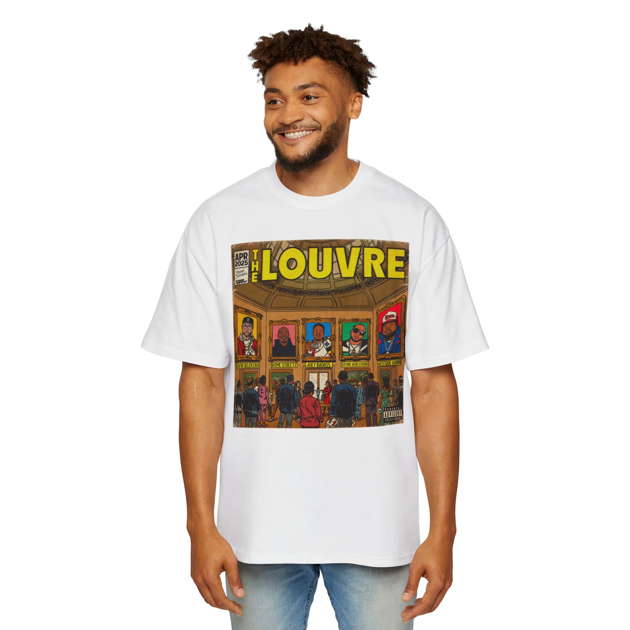 The Louvre - Men's Heavy Oversized Tee