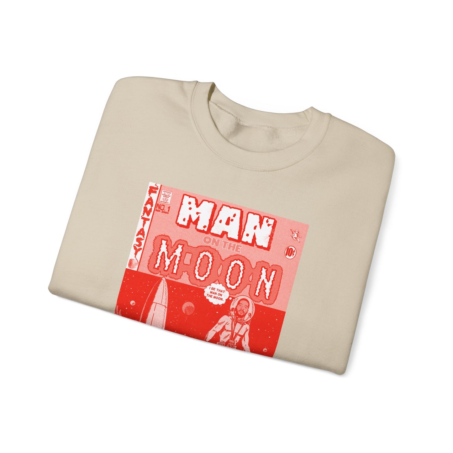 Kid Cudi - Man on the Moon - RED VARIANT - Unisex Heavy Blend™ Crewneck Sweatshirt