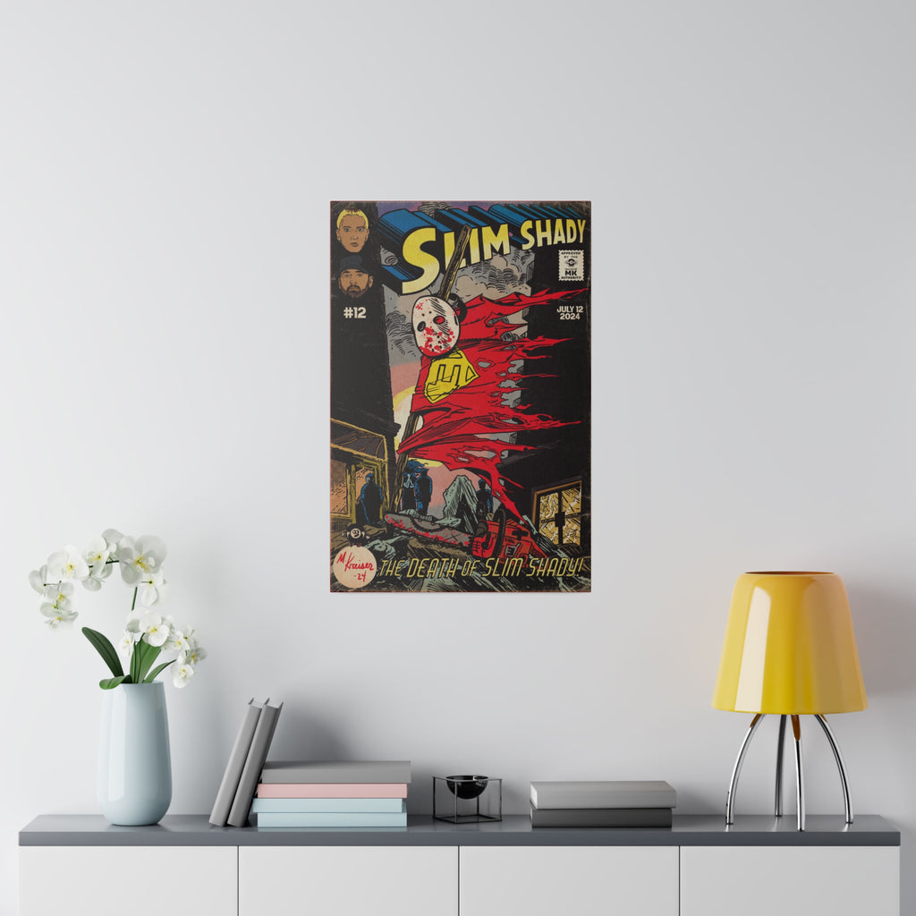 Death of Slim Shady - Matte Canvas, Stretched, 0.75"