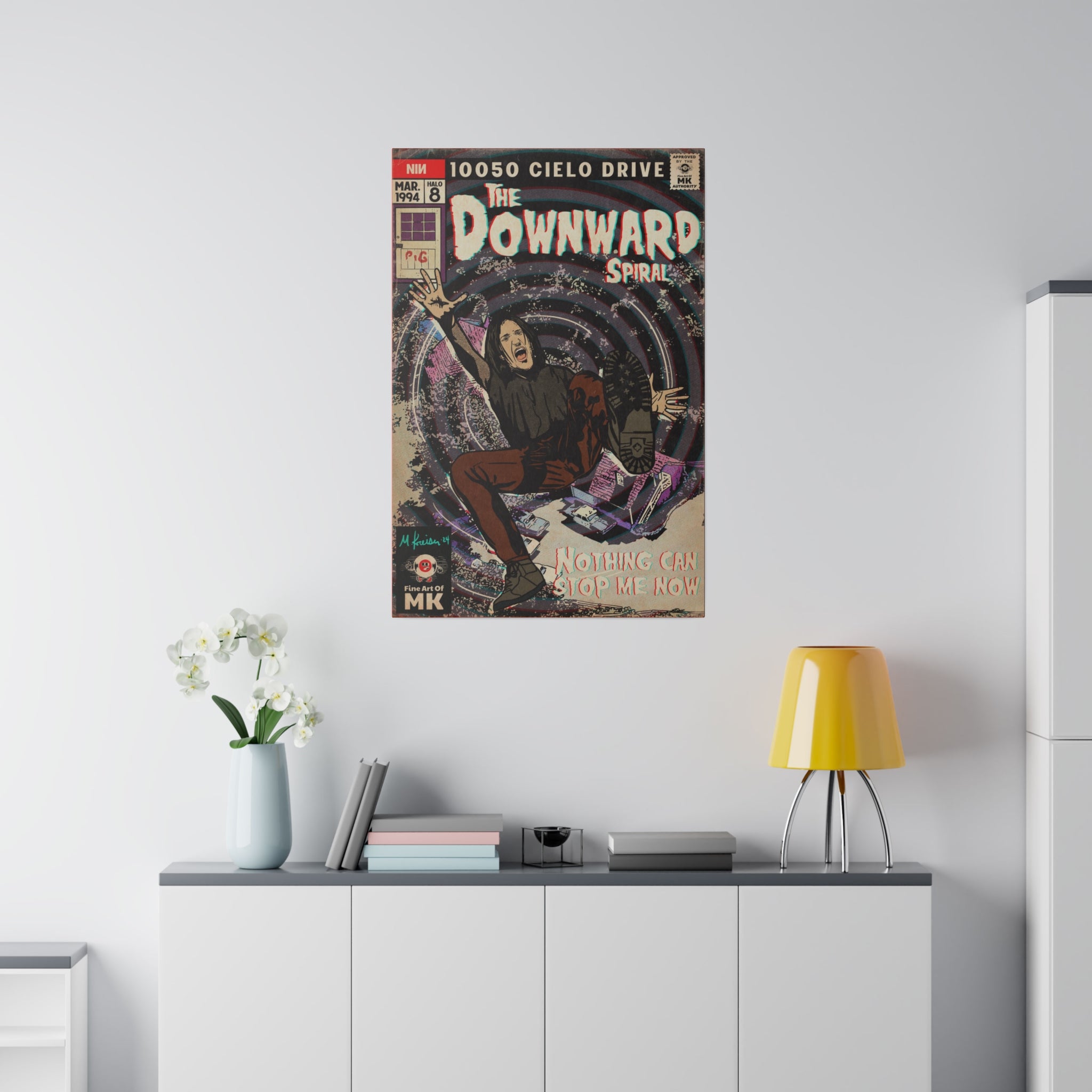The Downward Spiral - Matte Canvas, Stretched, 0.75"