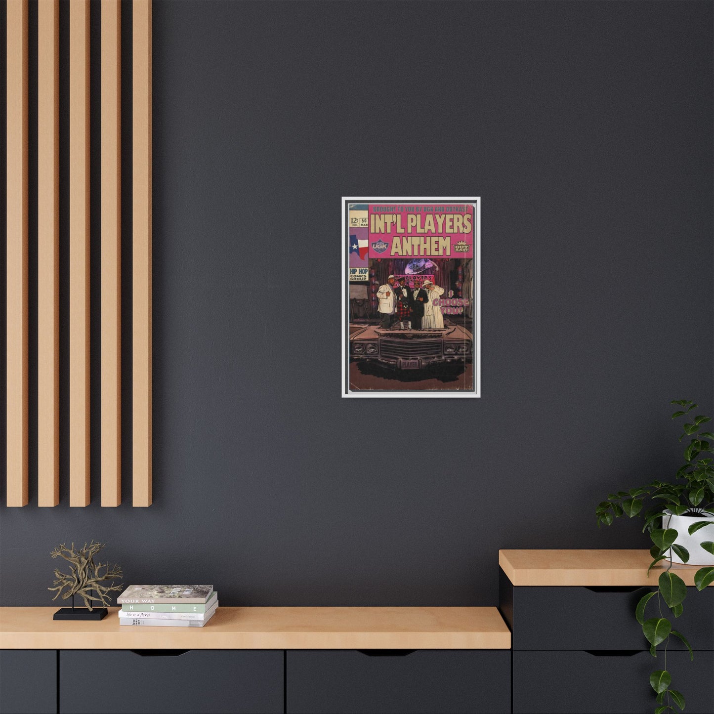 Int’l Players Anthem - Matte Canvas, Framed (Multi-color)