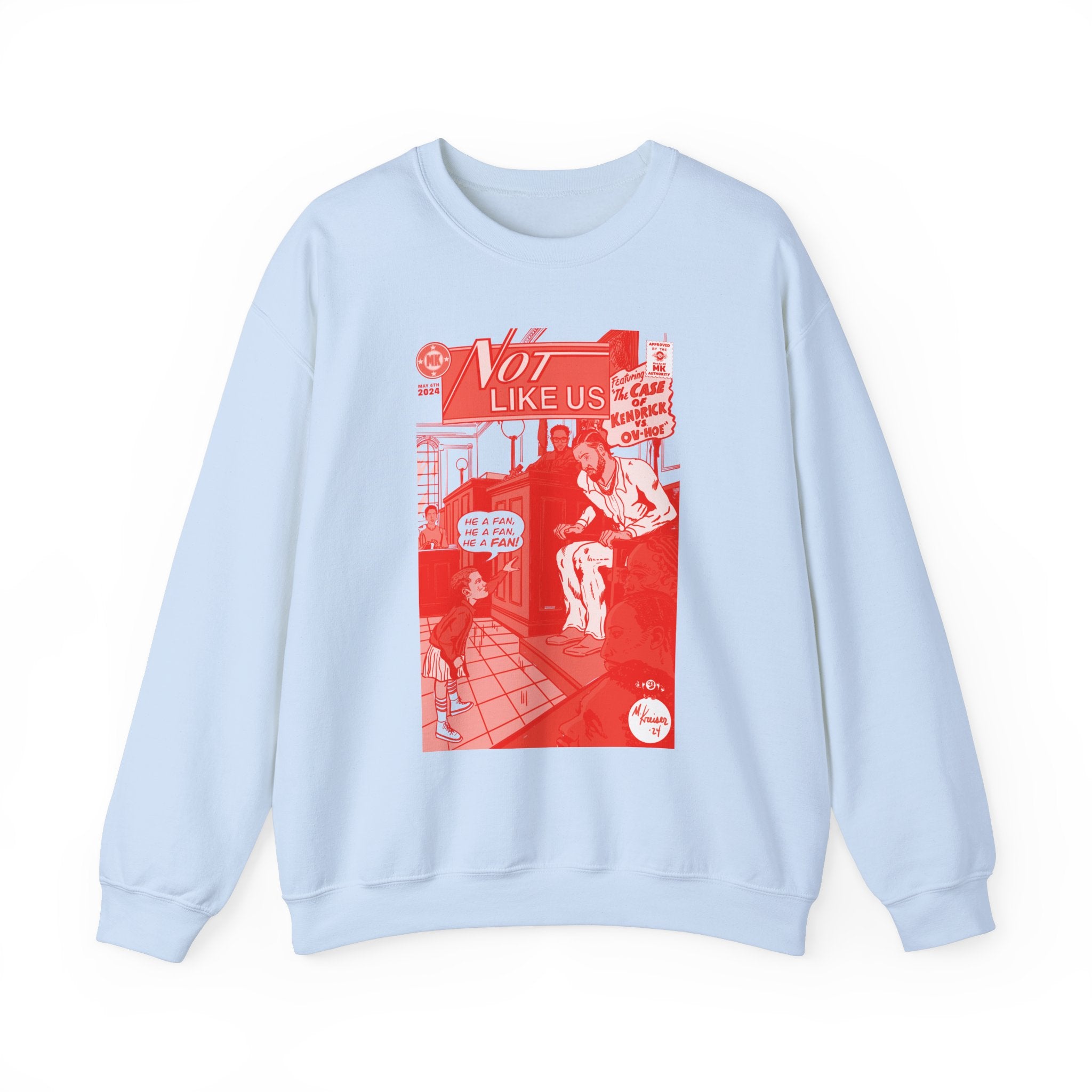 Not Like Us - RED VARIANT - Unisex Heavy Blend™ Crewneck Sweatshirt