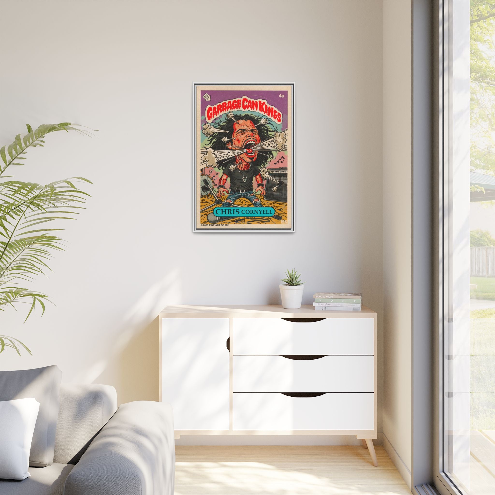 Chris Cornyell - Matte Canvas, Framed (Multi-color)