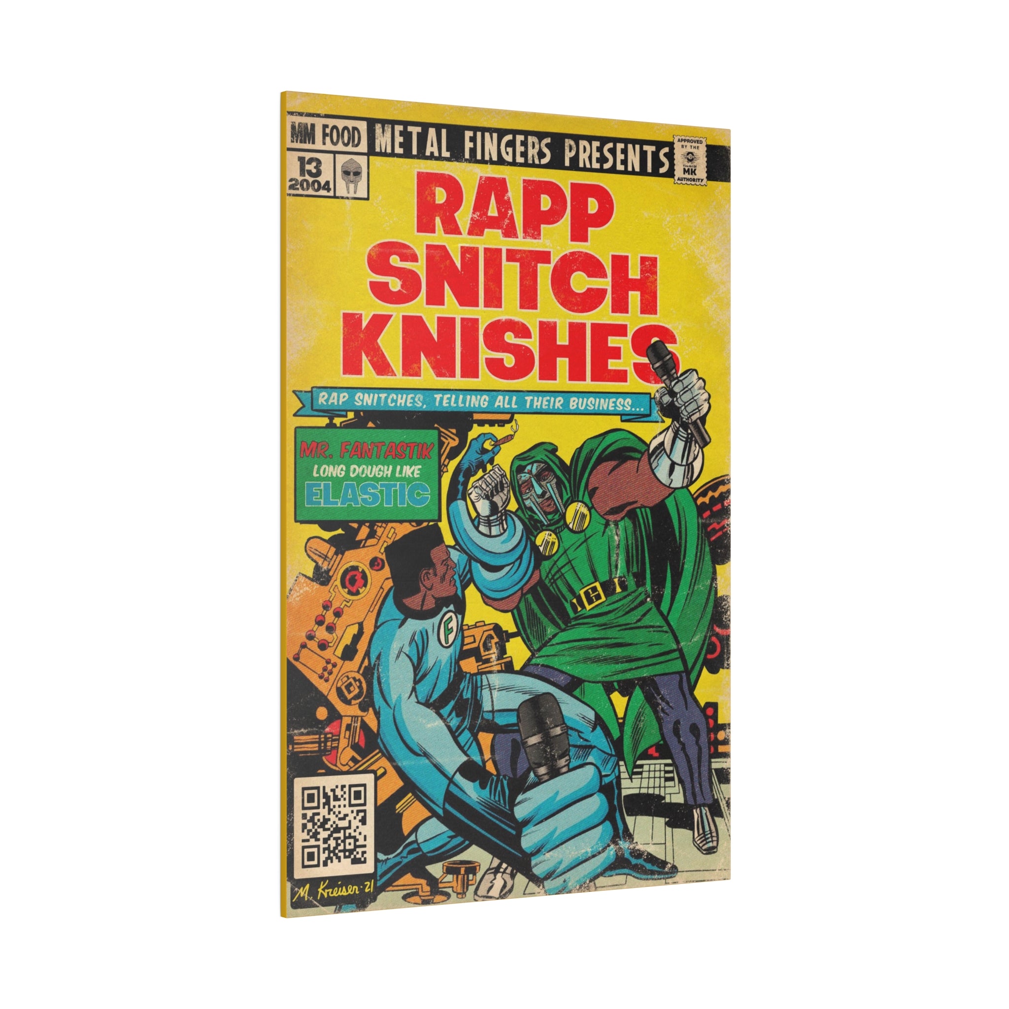 Rapp Snitch Knishes - Matte Canvas, Stretched