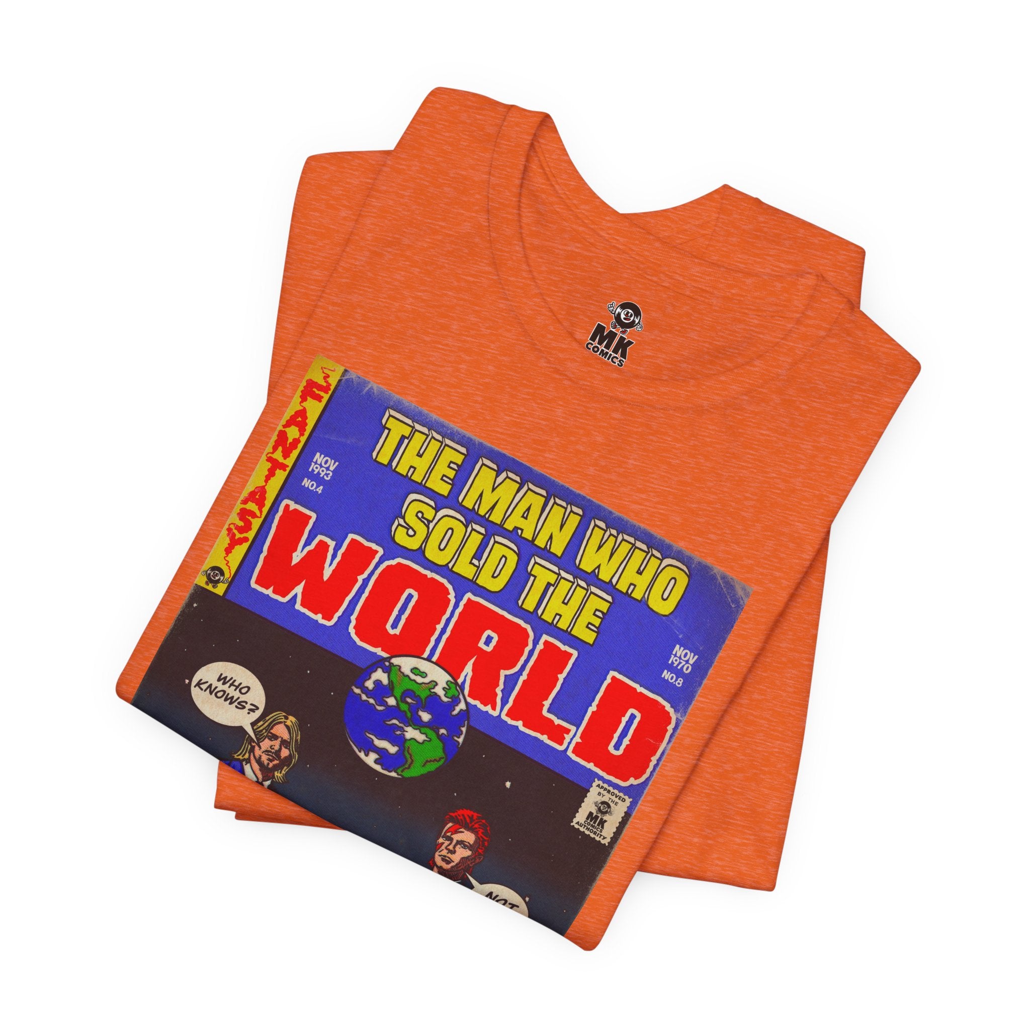 Bowie & Cobain - The Man Who Sold the World - Unisex Jersey Short Sleeve Tee
