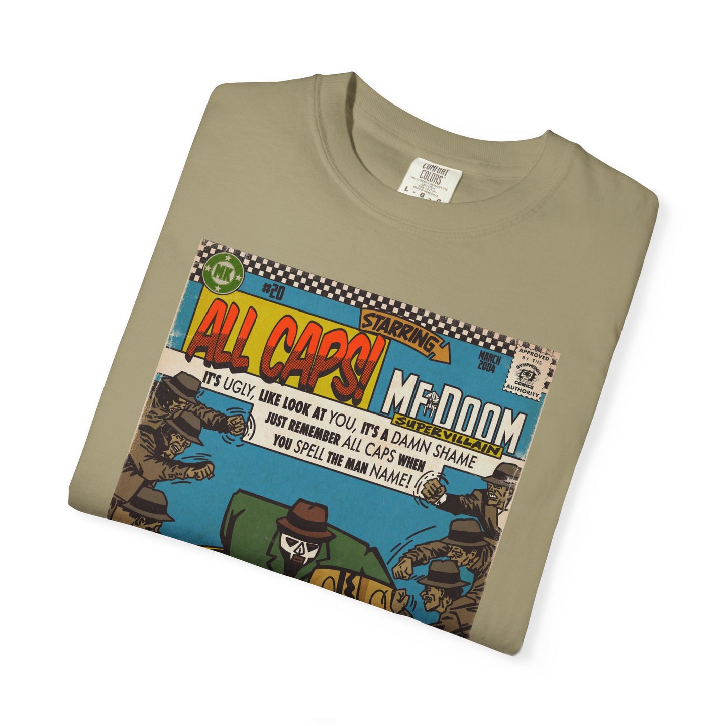 MF DOOM - All Caps - Unisex Comfort Colors T-shirt