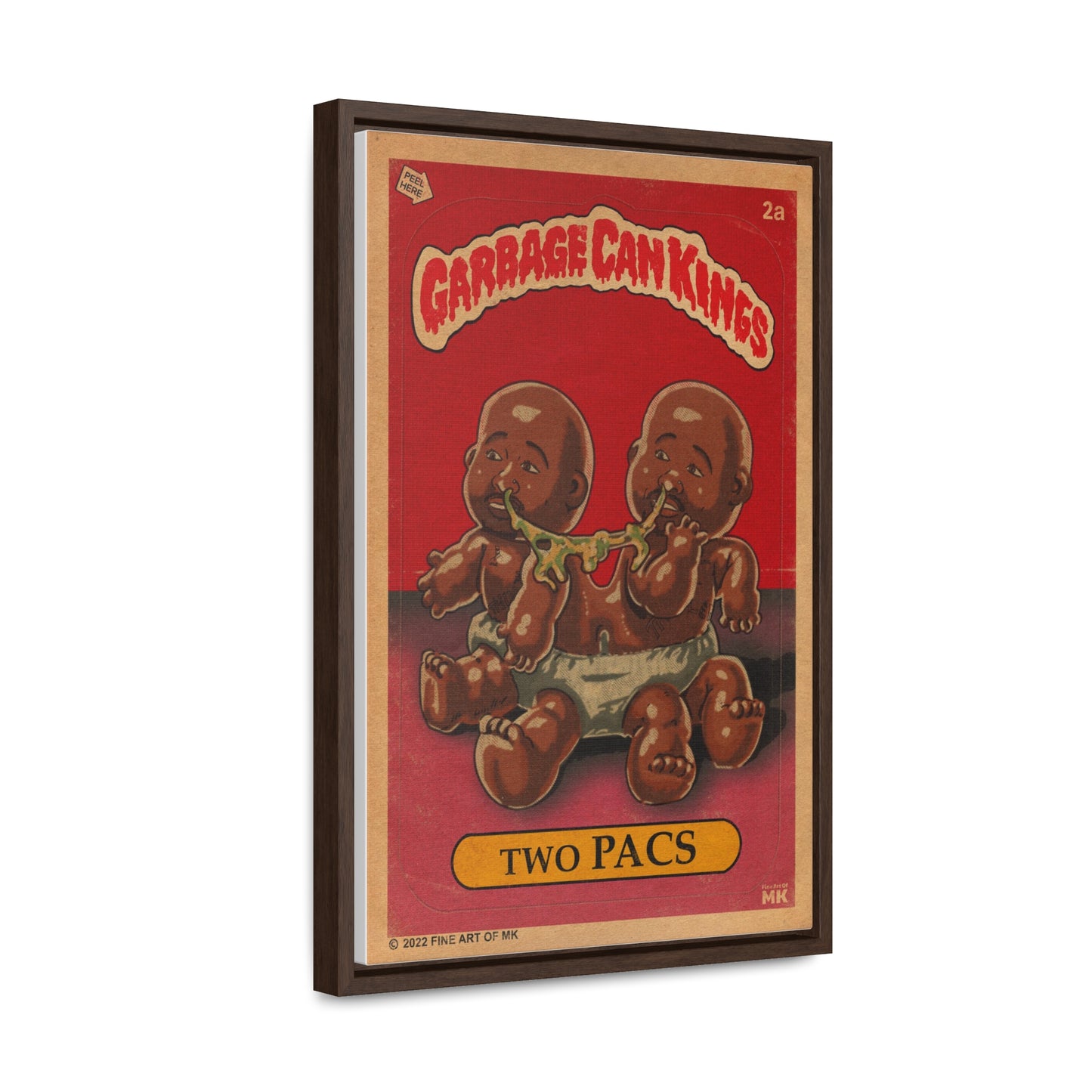 Tupac - Two Pacs- Garbage Can Kings - 2Pac - Gallery Canvas Wraps, Vertical Frame