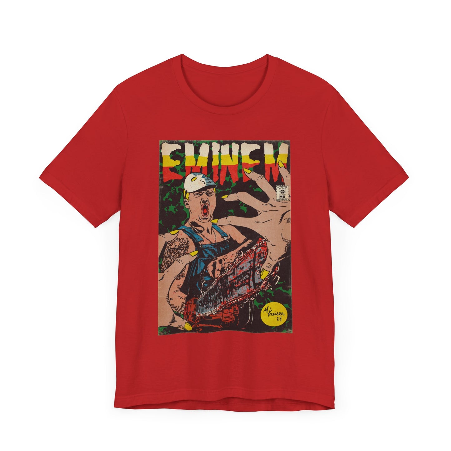 Eminem - Comic Book Art -  Unisex Jersey Short Sleeve Tee