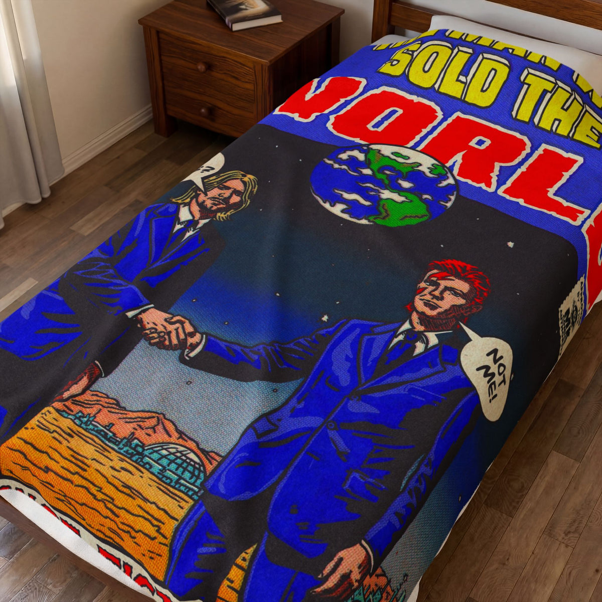 The Man Who Sold the World - Velveteen Plush Blanket