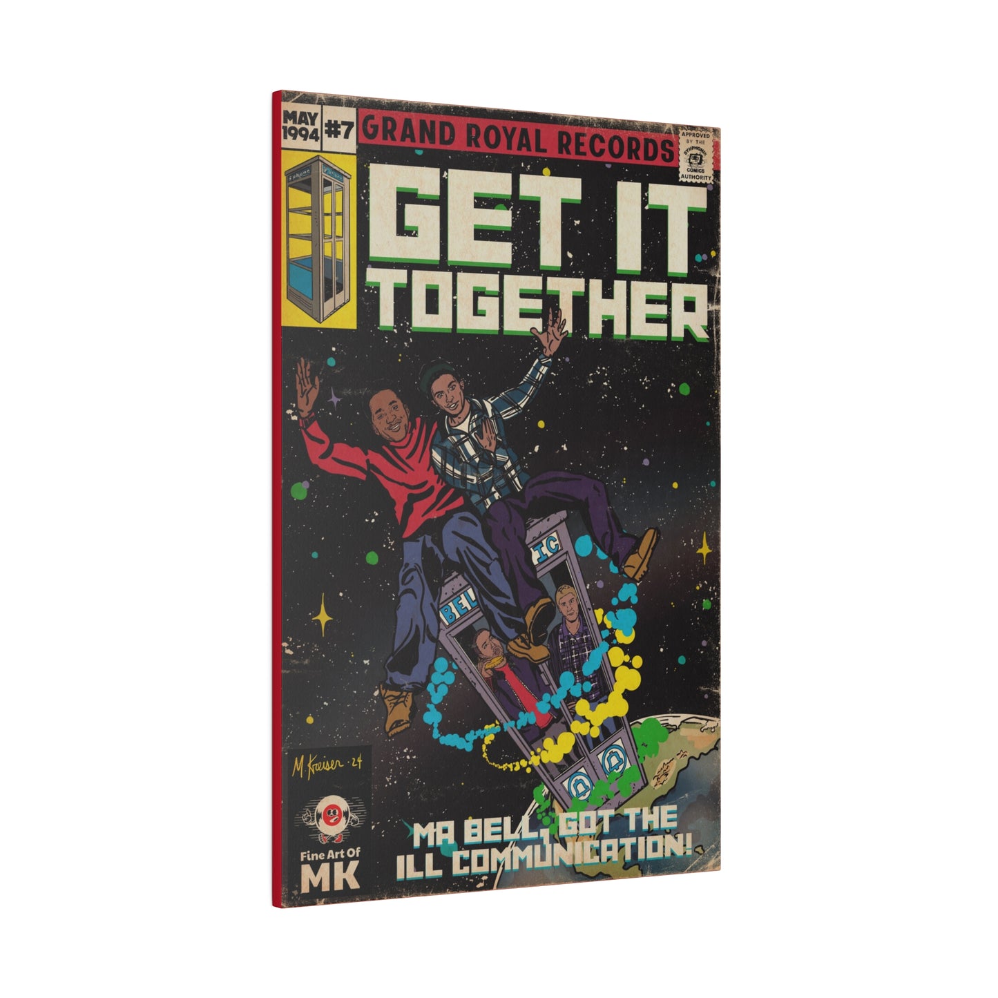 Beastie Boys & Q-Tip - Get it Together - Matte Canvas, Stretched, 0.75"