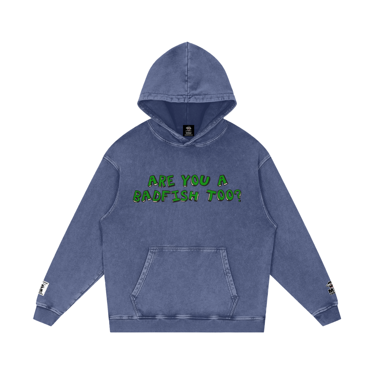 Badfish - Snow Washed Loose Cotton Hoodie