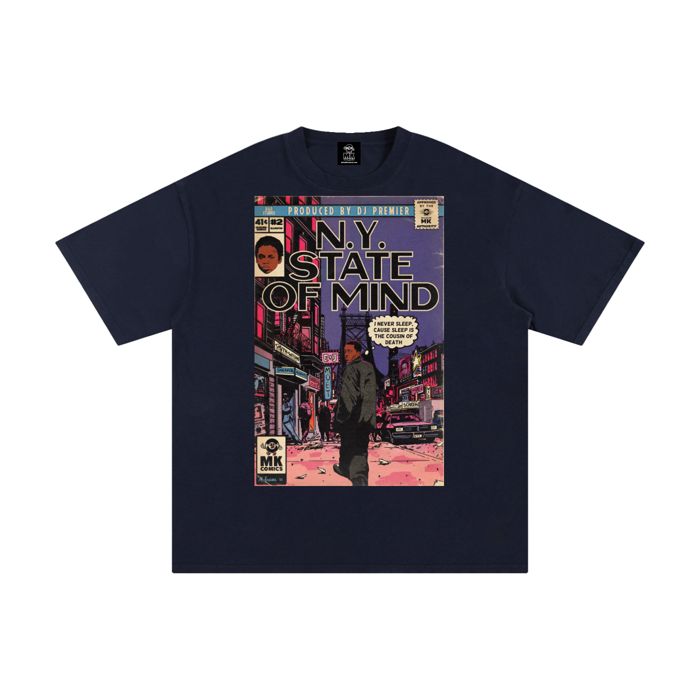 NY State of Mind - MK Classics - Unisex Pure Cotton T-Shirt