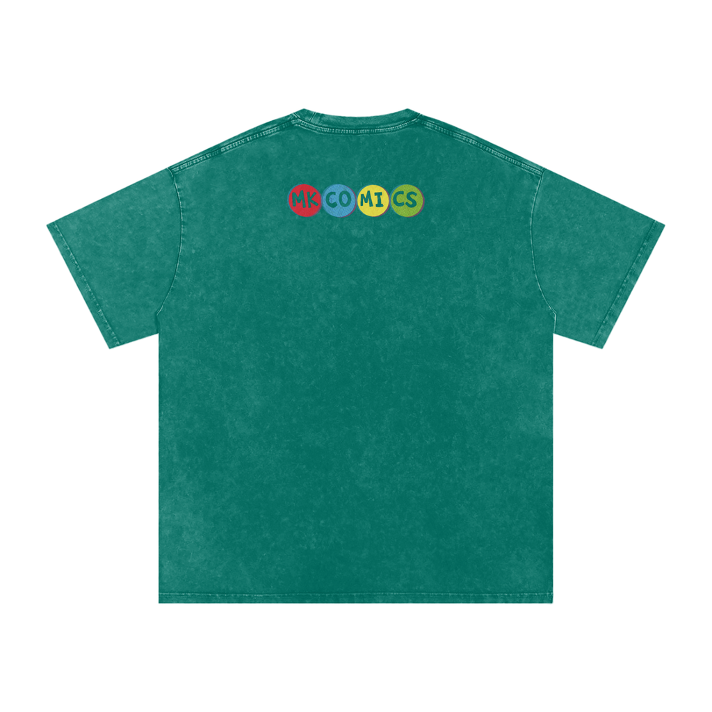 Twisted - Snow Washed Oversized Cotton T-Shirt