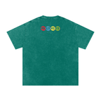 Twisted - Snow Washed Oversized Cotton T-Shirt