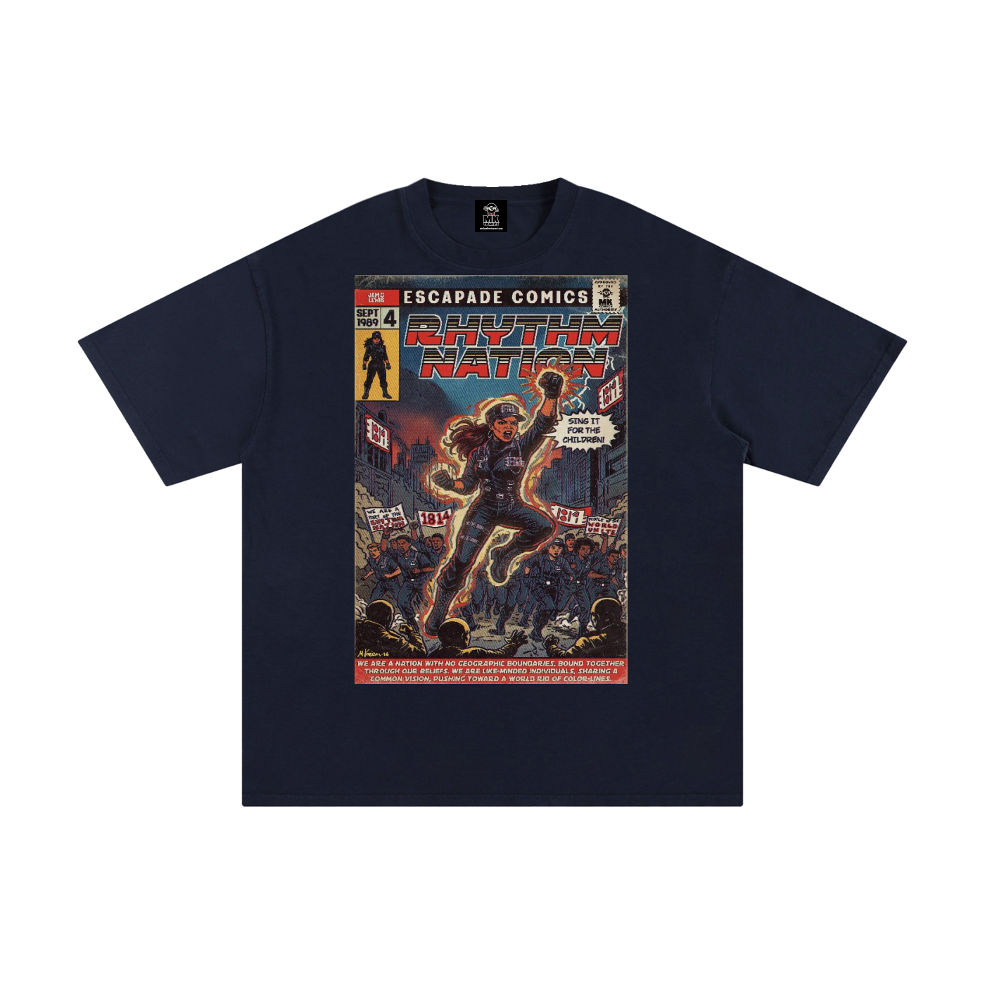 Rhythm Nation - Unisex Pure Cotton T-Shirt