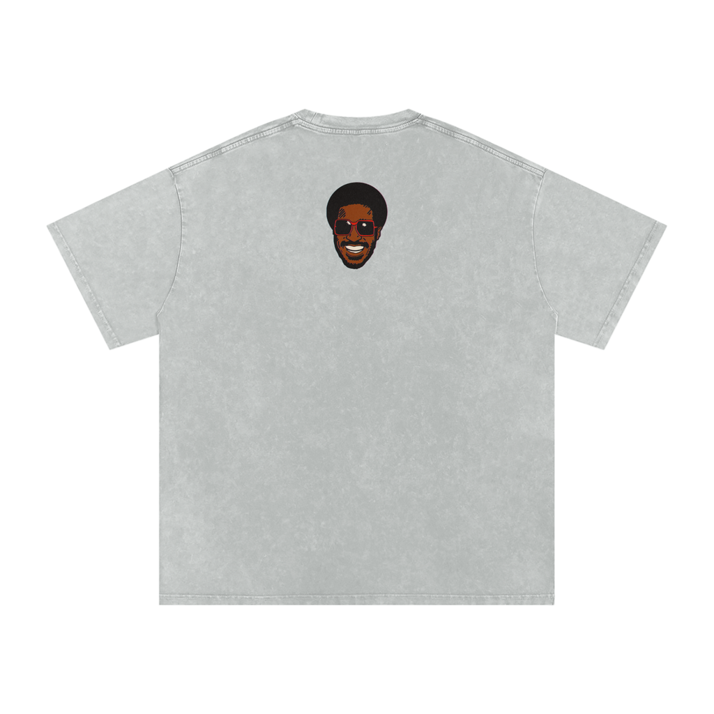 Songs in the Key of Life - Snow Washed Oversized Cotton T-Shirt