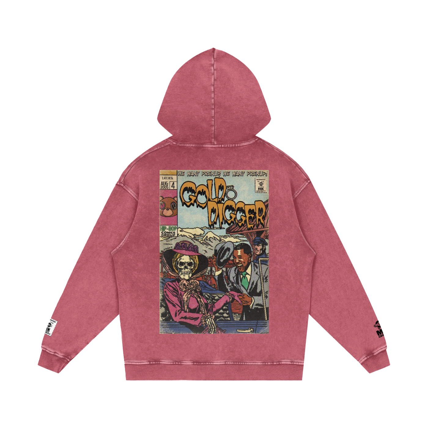 Gold Digger - Snow Washed Loose Cotton Hoodie