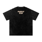 Purple Rain - Snow Washed Oversized Cotton T-Shirt