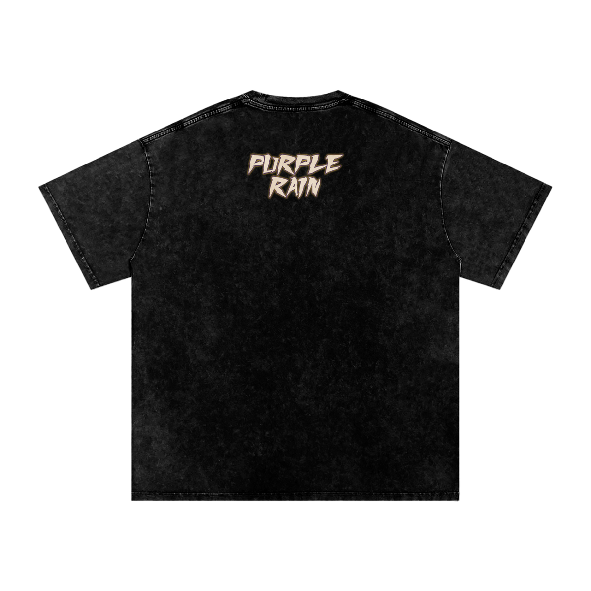 Purple Rain - Snow Washed Oversized Cotton T-Shirt