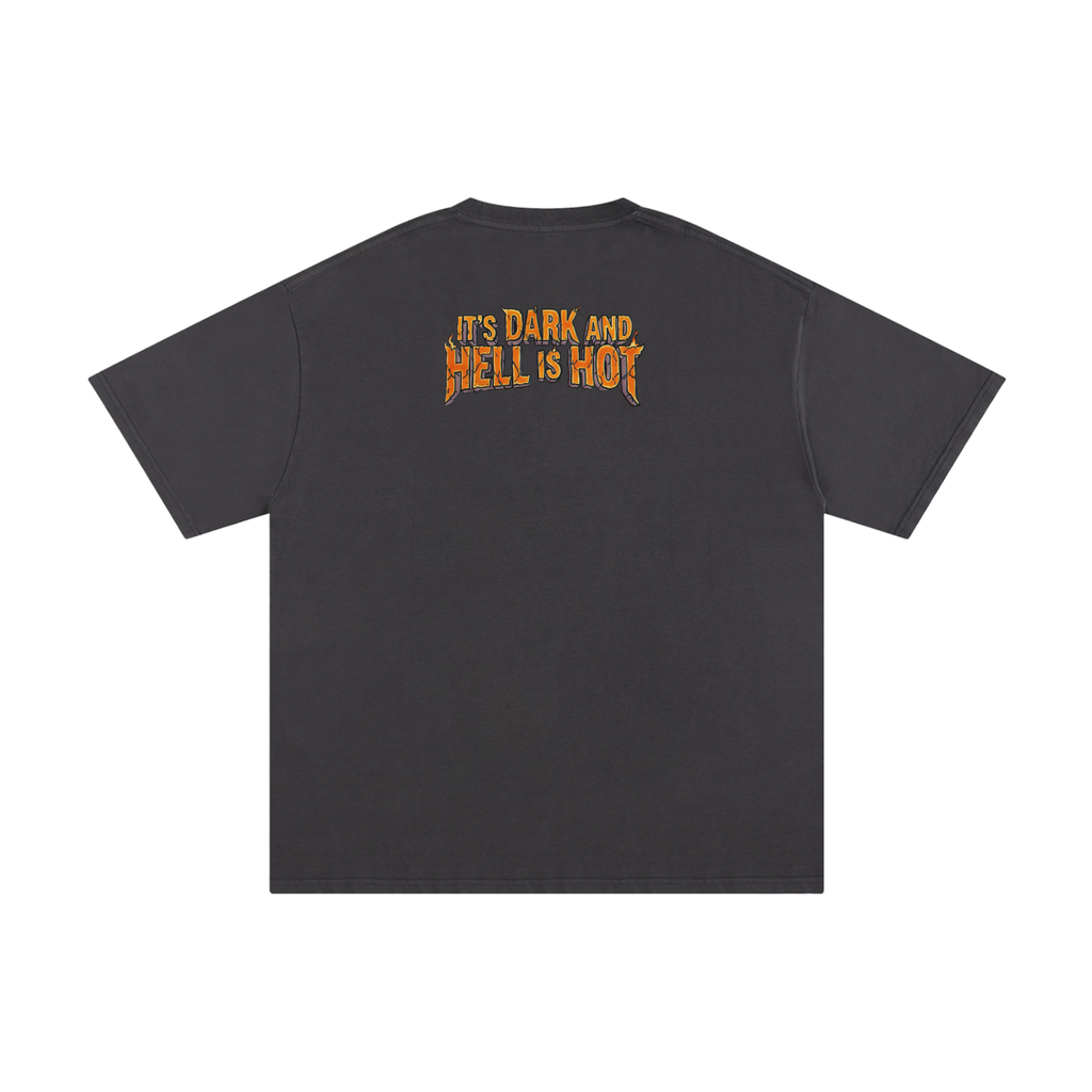 It's Dark & Hell is Hot - Unisex Pure Cotton T-Shirt