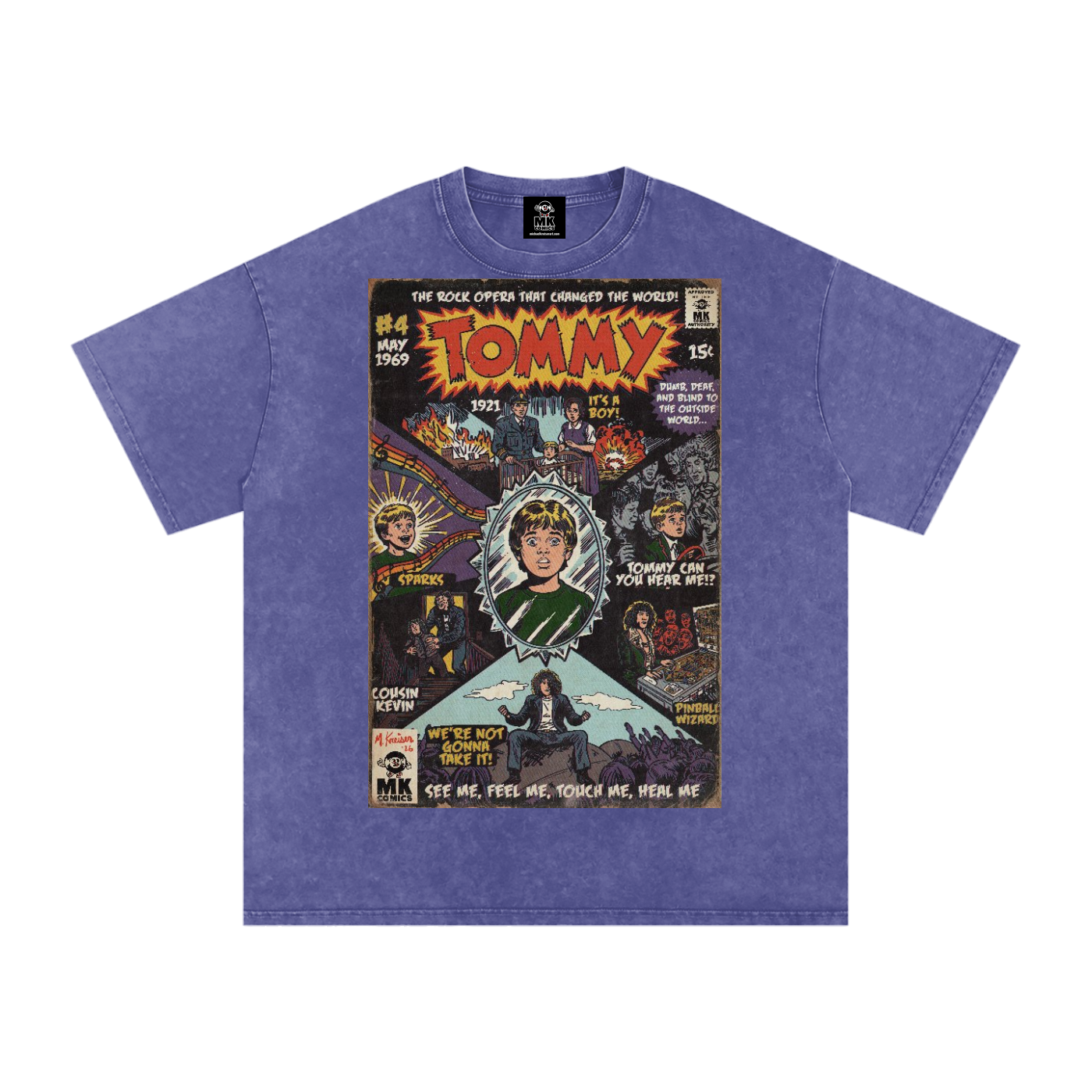 Tommy - Snow Washed Oversized Cotton T-Shirt