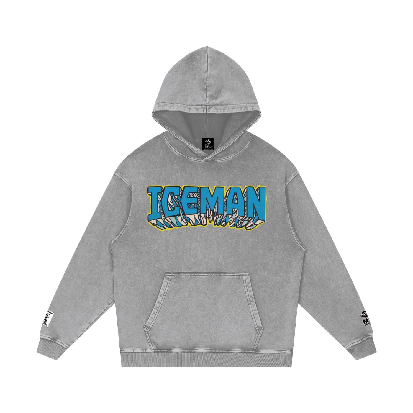 Iceman - Snow Washed Loose Cotton Hoodie