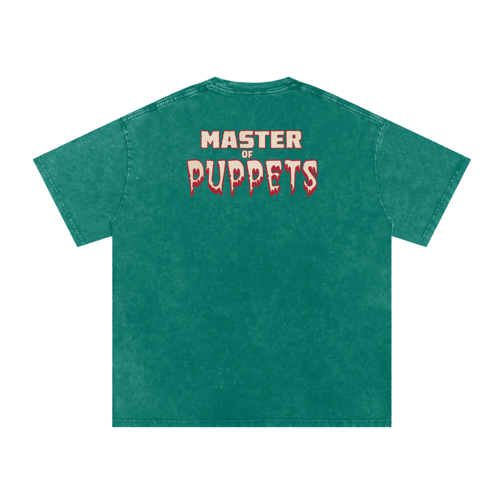 Master of Puppets - Snow Washed Oversized Cotton T-Shirt