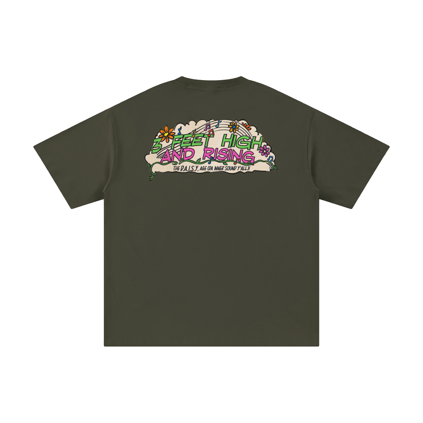 3 Feet High & Rising - Unisex Pure Cotton T-Shirt